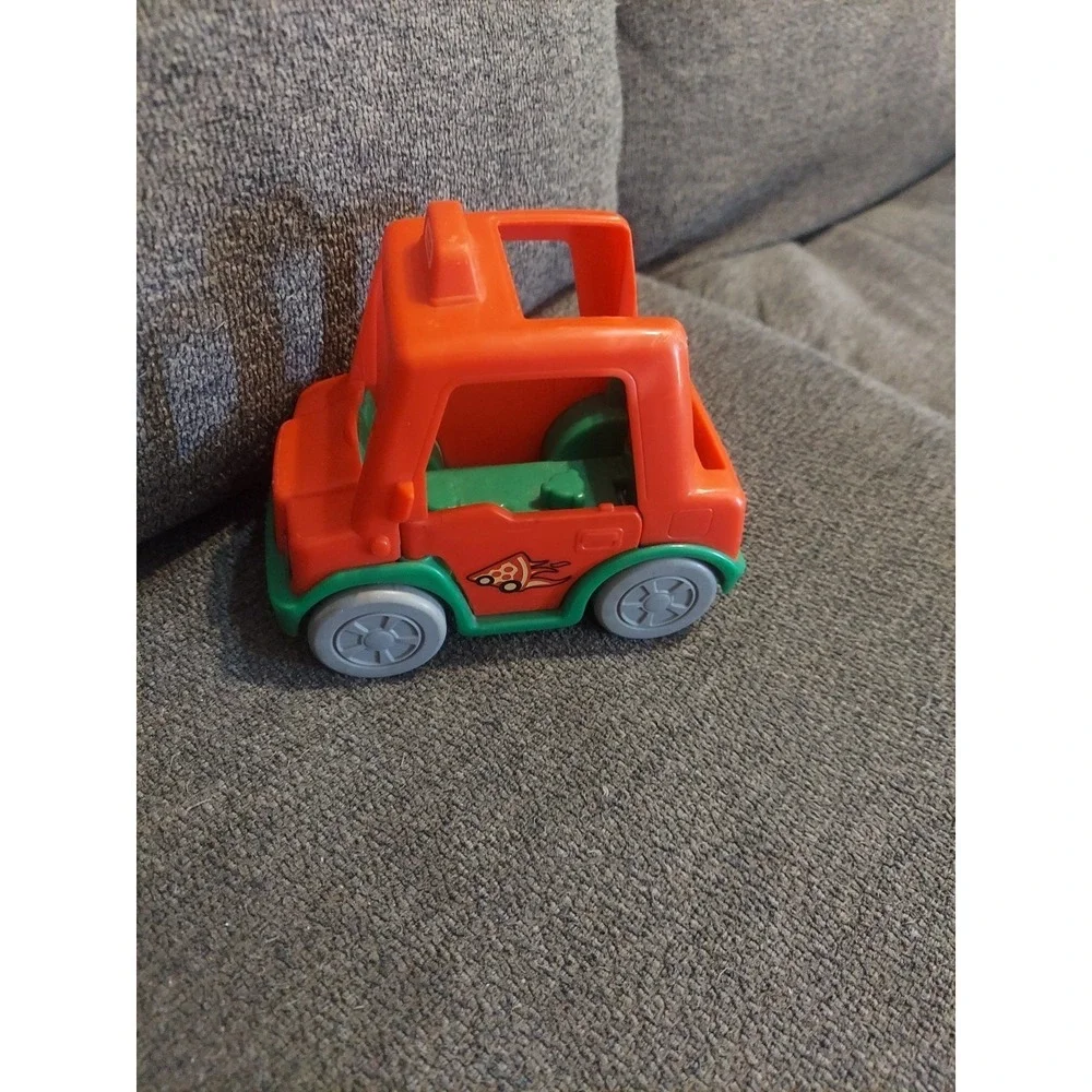 Fisher-Price Little People Pizza Delivery Truck Vehicle Mattel Kids Plastic‎ Toy